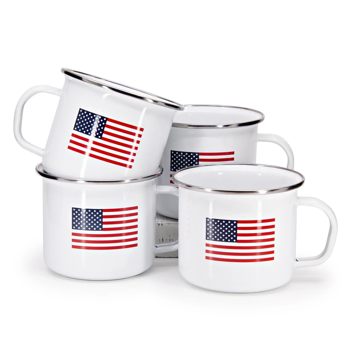 US28S4 - US Flag Grande Mugs - Set of 4  1