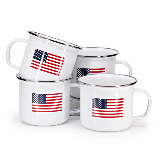 US28S4 - US Flag Grande Mugs - Set of 4  1