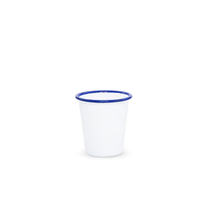 ecomposer-color-blue rim, V03BLU-4 - Vintage 10 oz Short Tumblers, Set of 4, Blue Rim