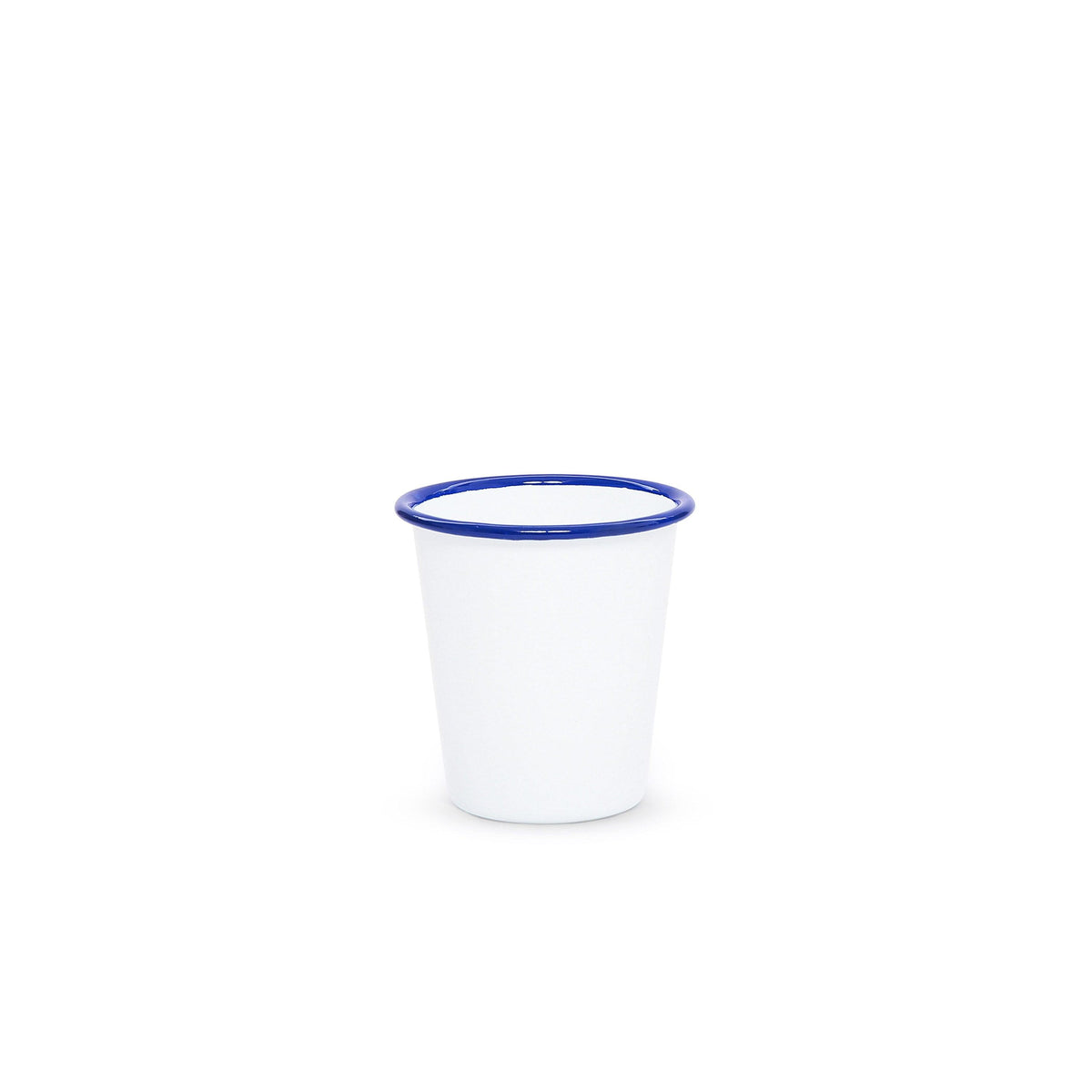 ecomposer-color-blue rim, V03BLU-4 - Vintage 10 oz Short Tumblers, Set of 4, Blue Rim