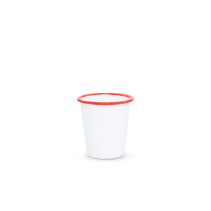 ecomposer-color-red rim, V03RED-4 - Vintage 10 oz Short Tumblers, Set of 4, Red Rim