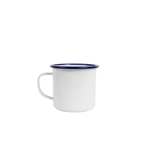 ecomposer-color-blue rim, V112BLU-4 - Vintage 16 oz Mugs, Set of 4, Blue Rim