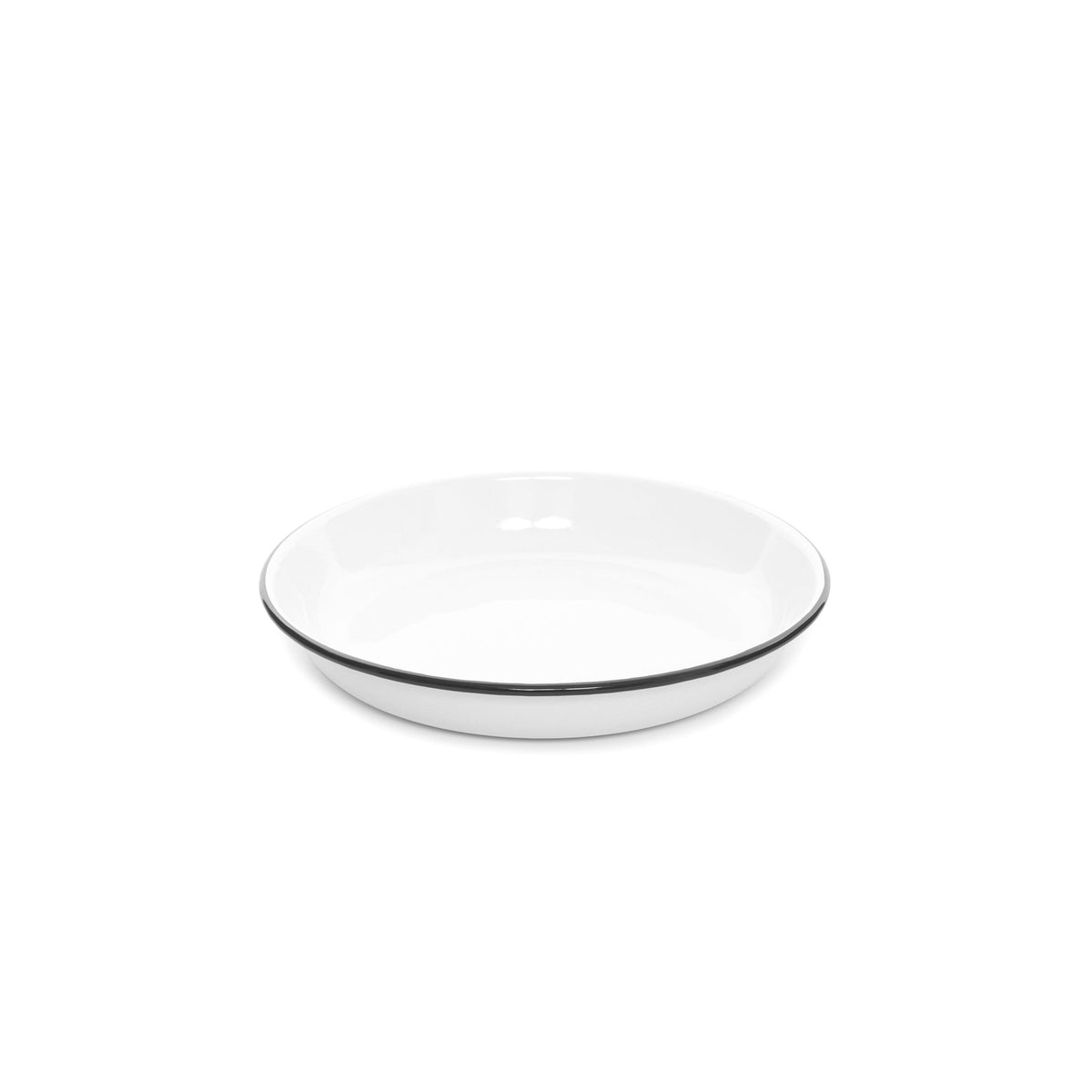 ecomposer-color-black rim, V114BLA-4 - Vintage Pasta Plate, Set of 4, Black Rim
