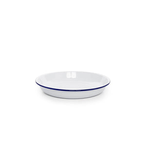 ecomposer-color-blue rim, V114BLU-4 - Vintage Pasta Plate, Set of 4, Blue Rim