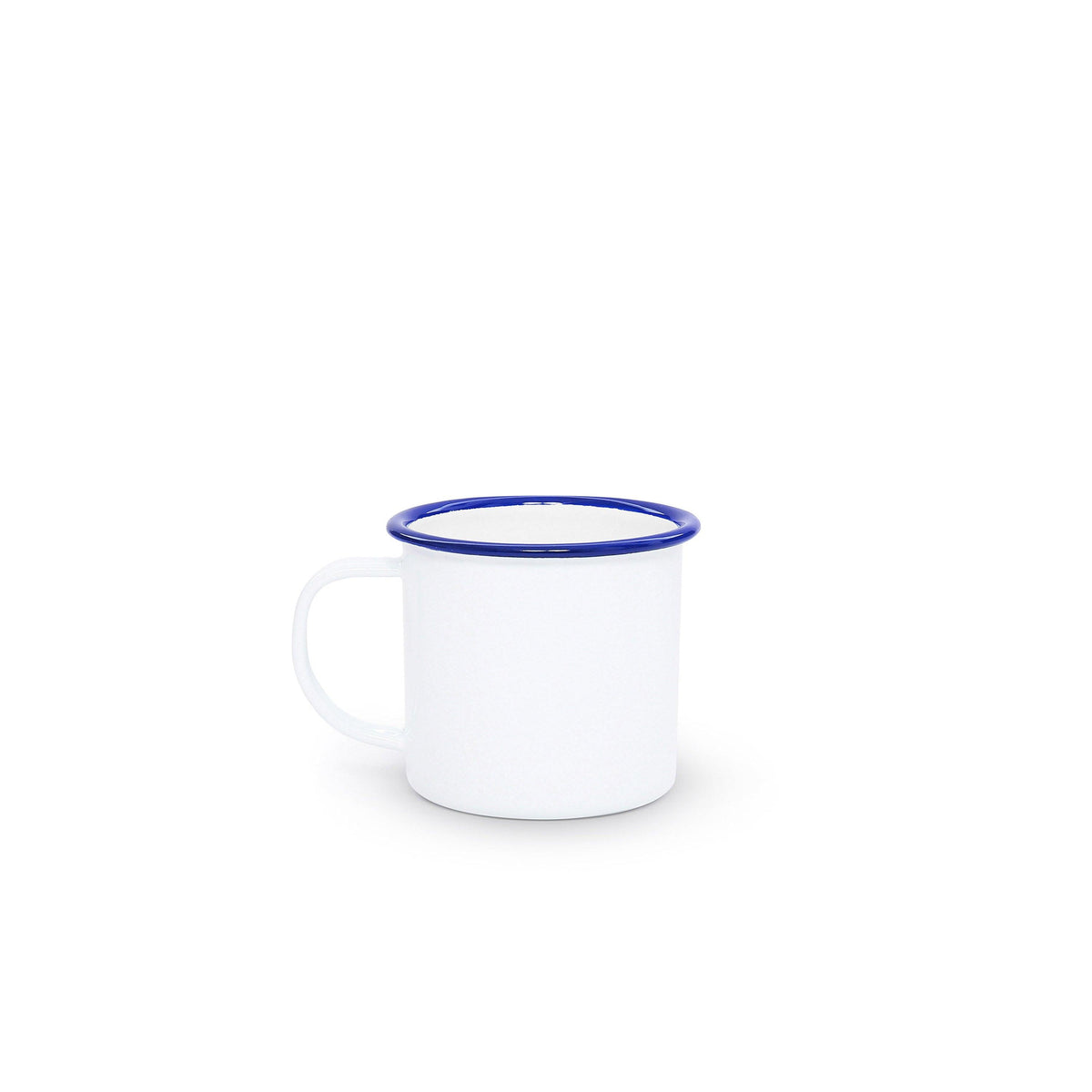 ecomposer-color-blue rim, V11BLU-4 - Vintage 12 oz Mugs, Set of 4, Blue Rim