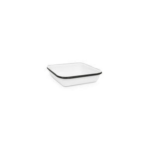 ecomposer-color-black rim, V122BLA-4 - Vintage Small Square Trays, Set of 4, Black Rim