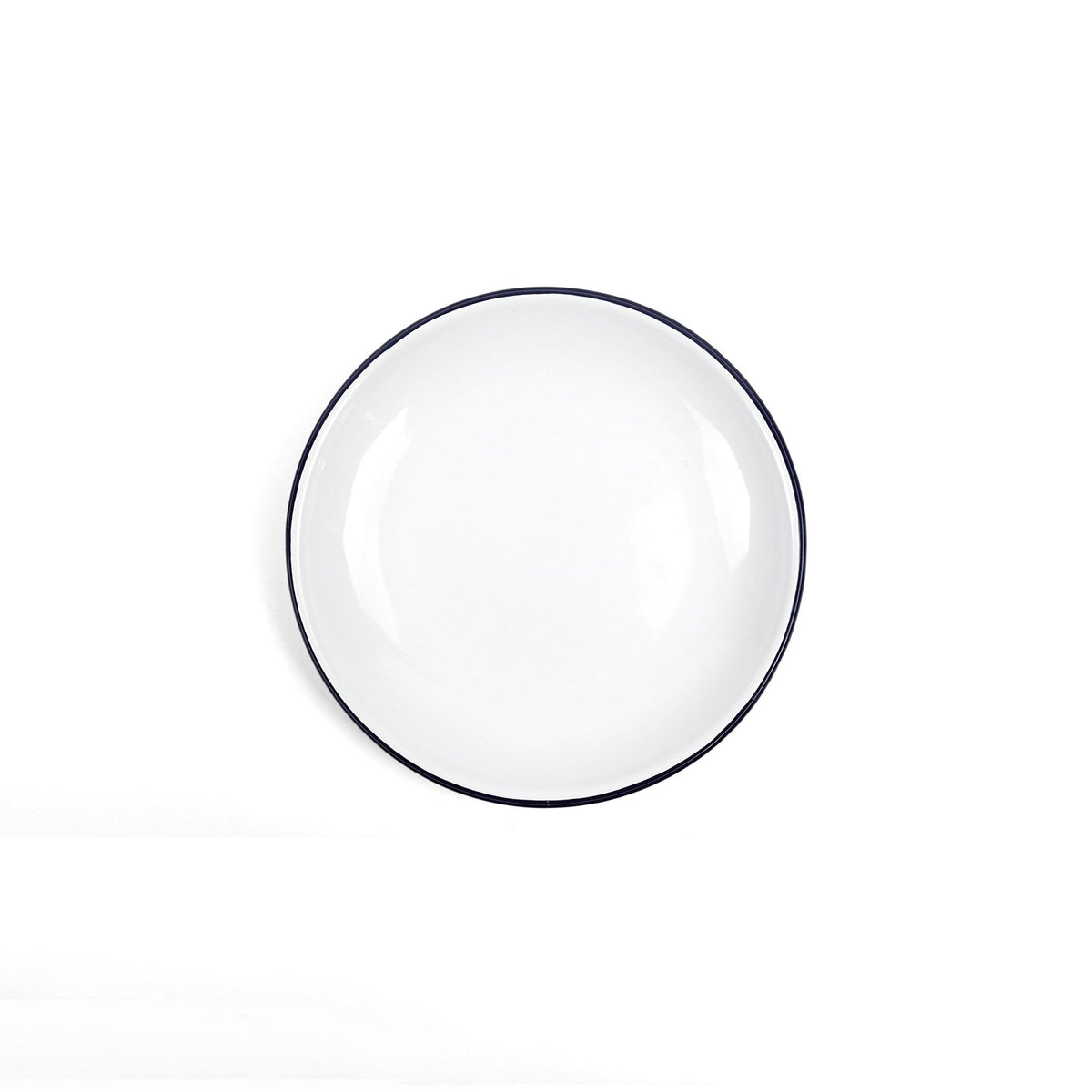 ecomposer-color-black rim, V123BLA-4 - Vintage Coupe Salad Plates, Set of 4, Black Rim