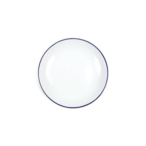 ecomposer-color-blue rim, V123BLU-4 - Vintage Coupe Salad Plates, Set of 4, Blue Rim