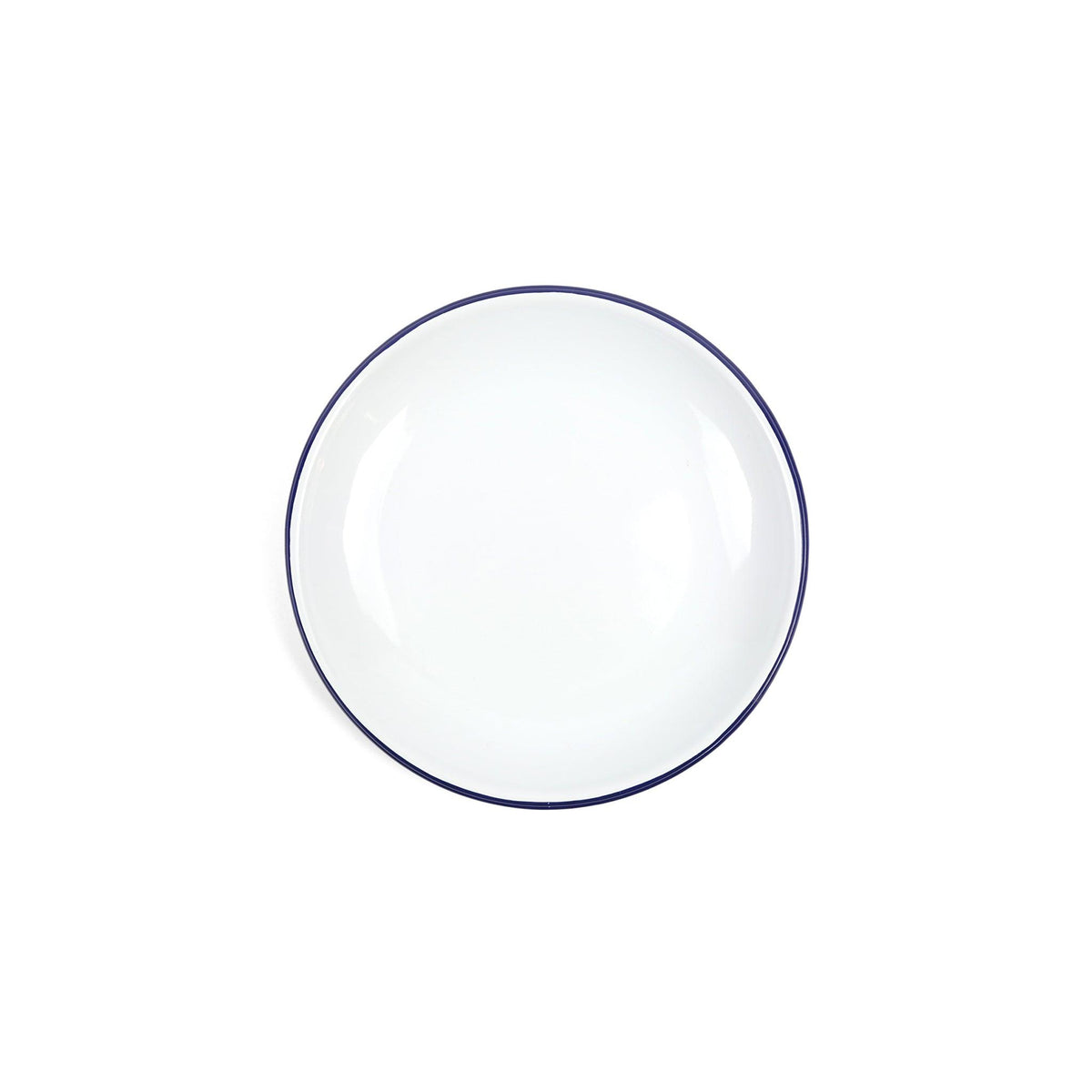 ecomposer-color-blue rim, V123BLU-4 - Vintage Coupe Salad Plates, Set of 4, Blue Rim