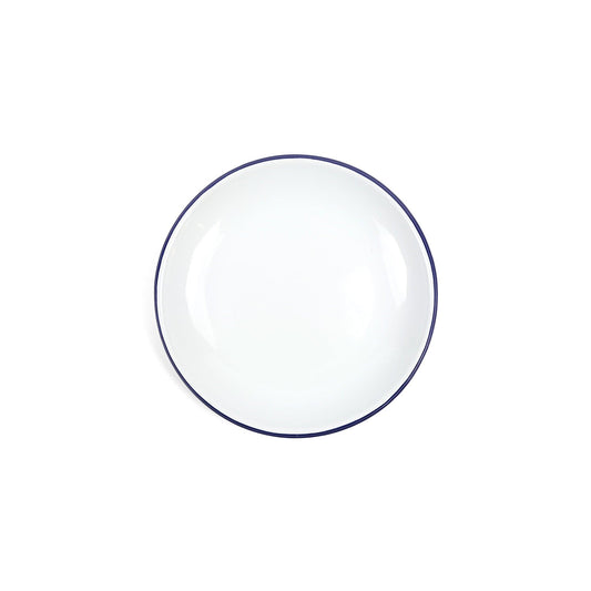 ecomposer-color-blue rim, V123BLU-4 - Vintage Coupe Salad Plates, Set of 4, Blue Rim