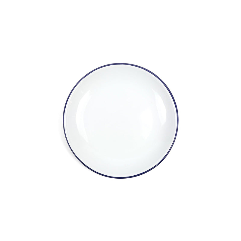 ecomposer-color-blue rim, V123BLU-4 - Vintage Coupe Salad Plates, Set of 4, Blue Rim