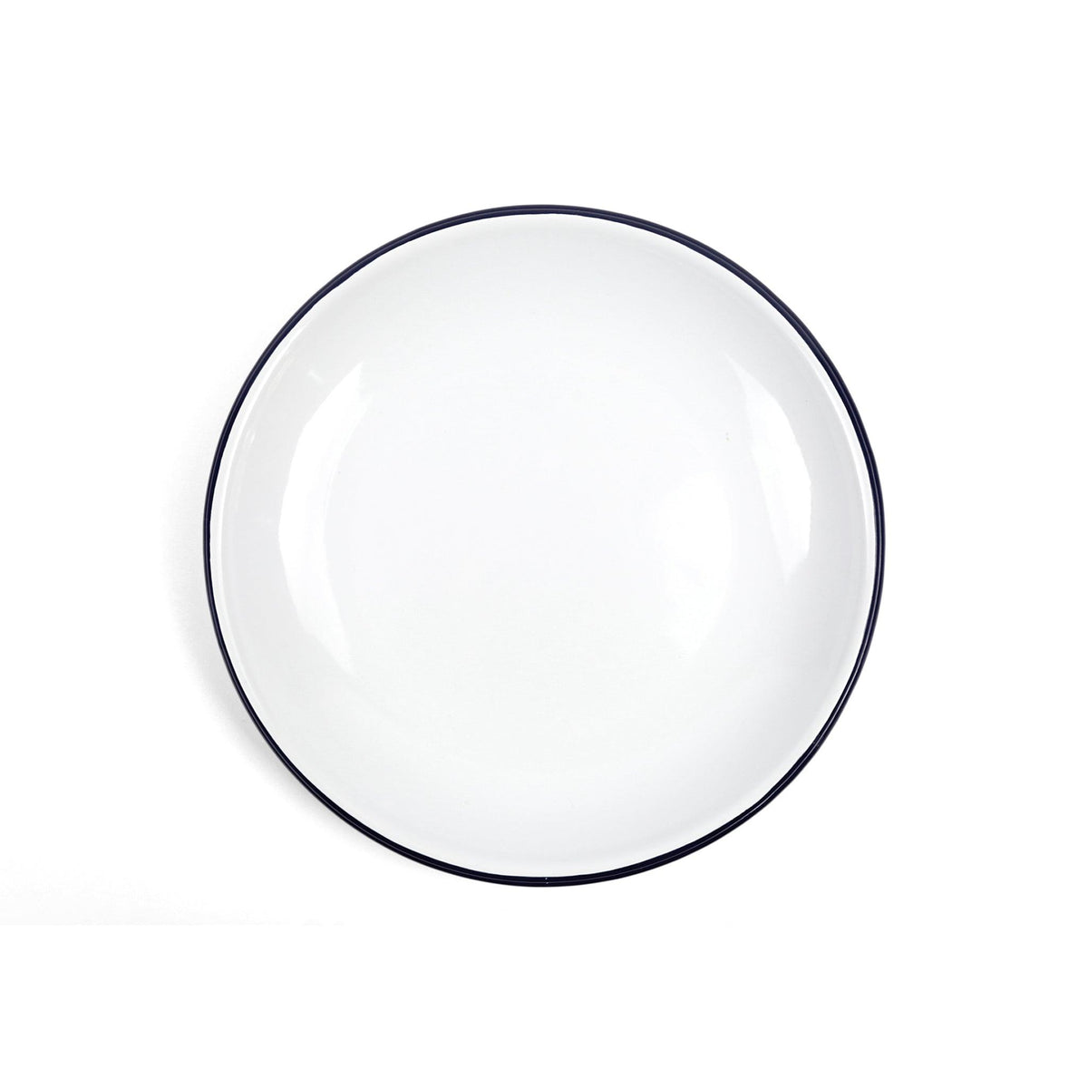 ecomposer-color-black rim, V124BLA-4 - Vintage Coupe Dinner Plates, Set of 4, Black Rim