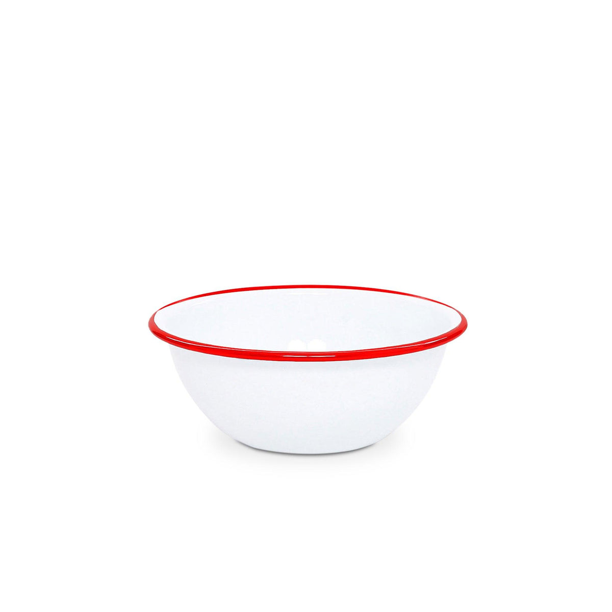 ecomposer-color-red rim, V17RED-4 - Vintage 20 oz Cereal Bowls, Set of 4, Red Rim