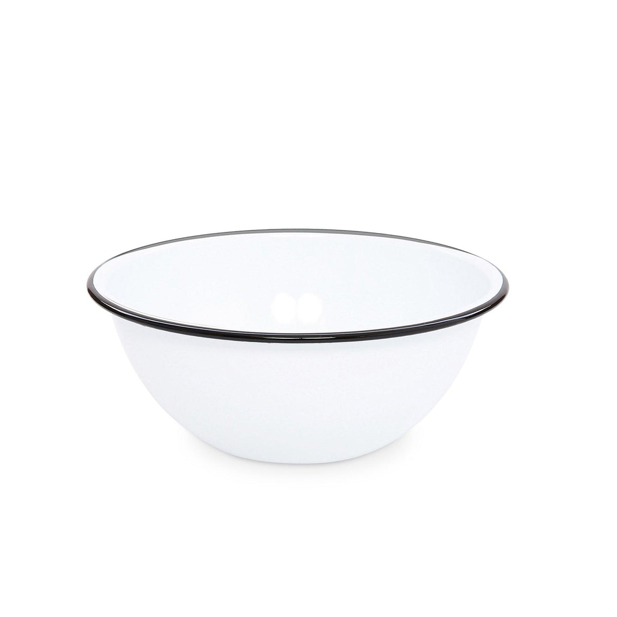 ecomposer-color-black rim, V18BLA - Vintage Small Serving Bowl, Black Rim