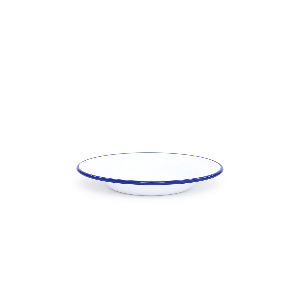 ecomposer-color-blue rim, V19BLU-4 - Vintage Raised Salad Plates, Set of 4, Blue Rim