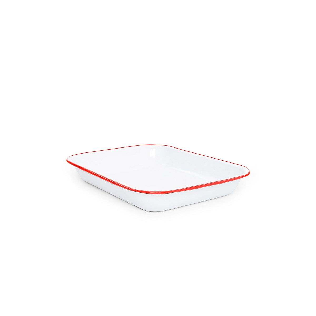 ecomposer-color-red rim, V22RED - Vintage Small Open Roaster, Red Rim
