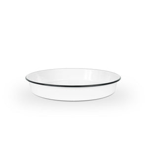 ecomposer-color-black rim, V88BLA - Vintage Cocktail Tray/ Deep Dish Pizza Pan, Black Rim
