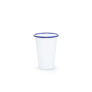 ecomposer-color-blue rim, V93BLU-4 - Vintage 14 oz Tumblers, Set of 4, Blue Rim