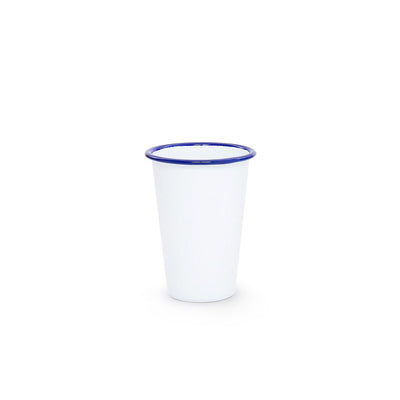 ecomposer-color-blue rim, V93BLU-4 - Vintage 14 oz Tumblers, Set of 4, Blue Rim
