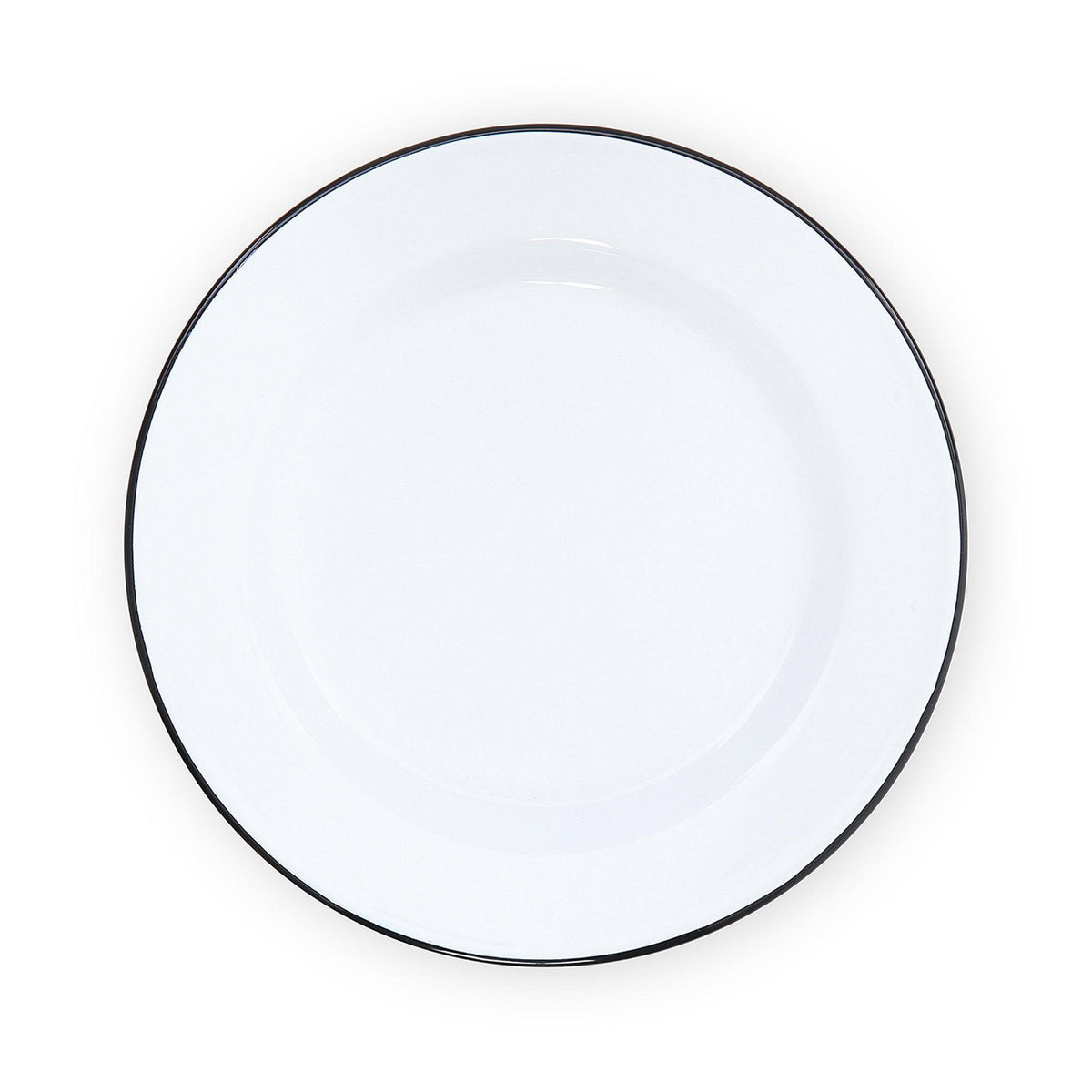 ecomposer-color-black rim, V95BLA-4 - Vintage Buffet Plates, Set of 4, Black Rim