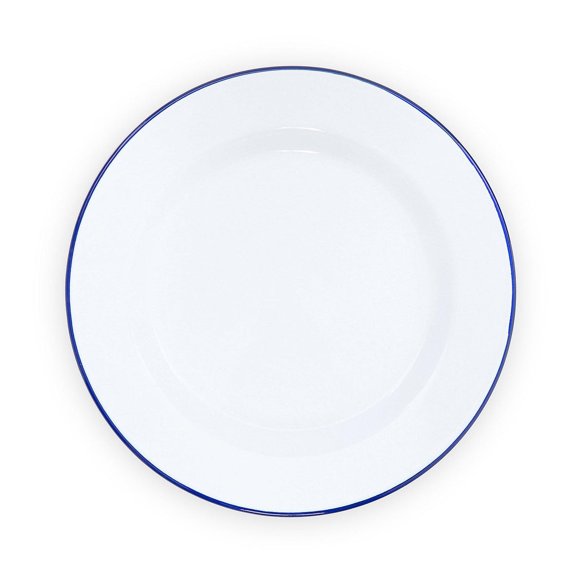 ecomposer-color-blue rim, V95BLU-4 - Vintage Buffet Plates, Set of 4, Blue Rim