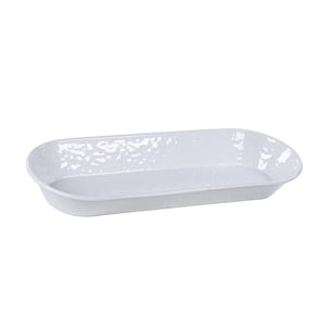 WW10 - Solid White Oval Basket  2