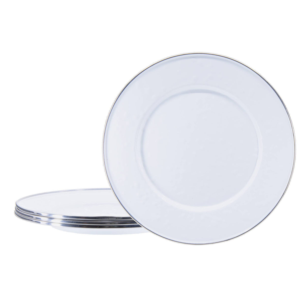 WW11S4 - Solid White Sandwich Plates - Set of 4  3