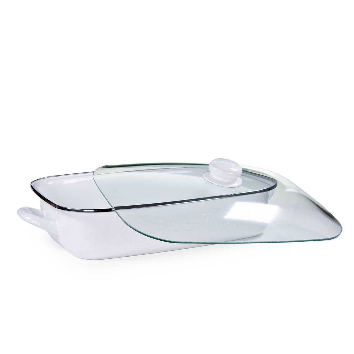 WW15 - Solid White Roasting Pan  2