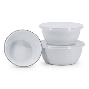 WW30 - Solid White Nesting Bowls  3