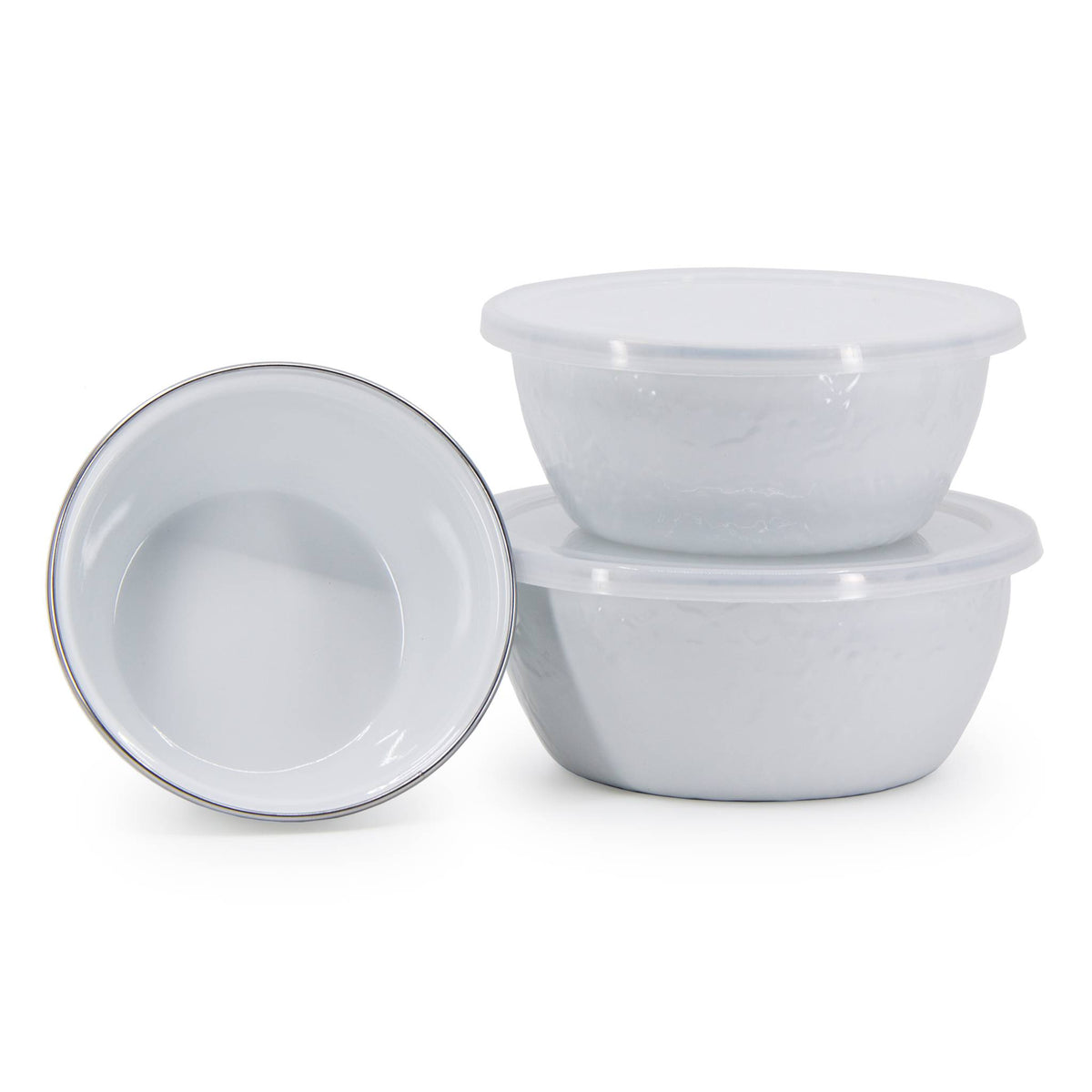 WW30 - Solid White Nesting Bowls  3