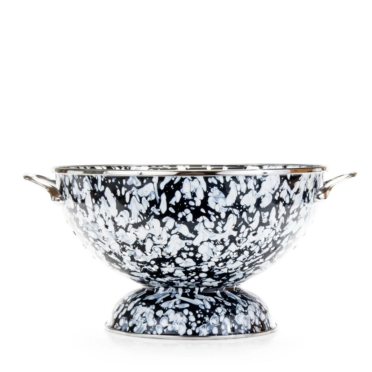 BL25 - Black Swirl Large Colander  1