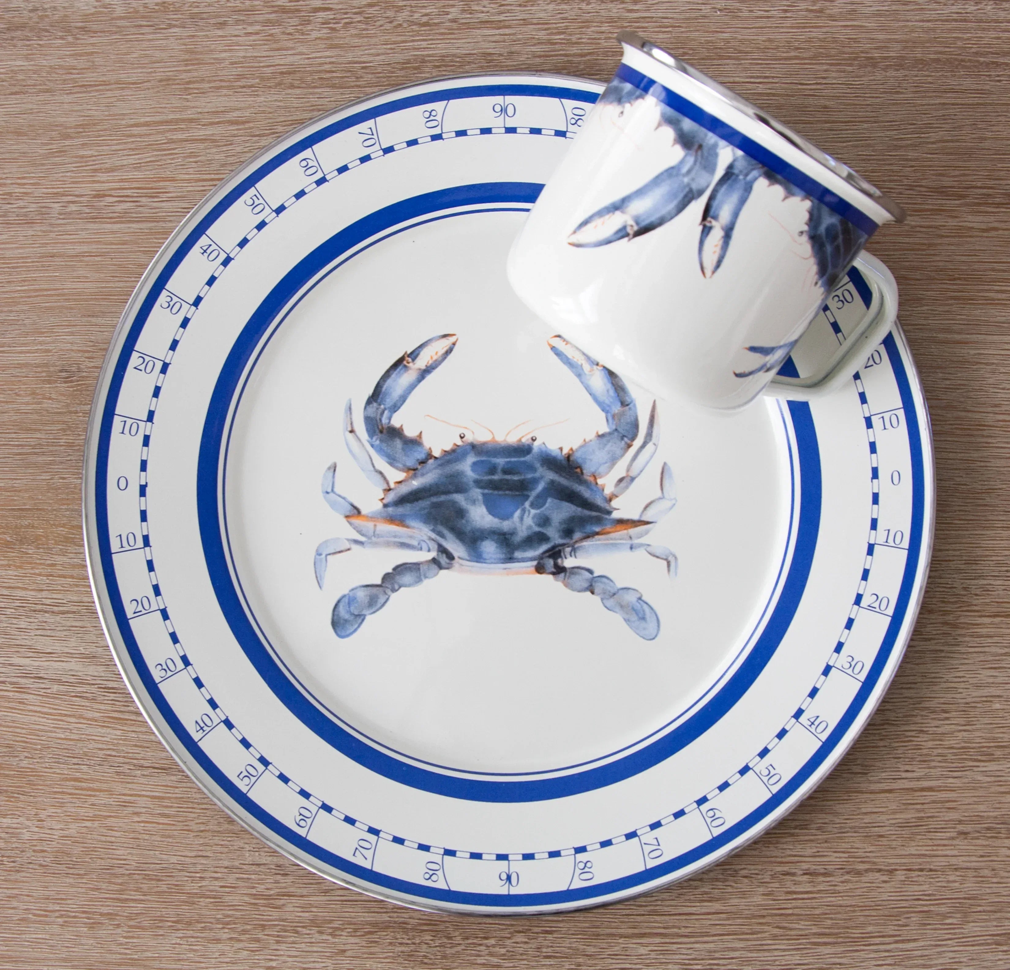 Blue Crab Charger, Set of 2 - Dinnerware | Golden Rabbit – Crow