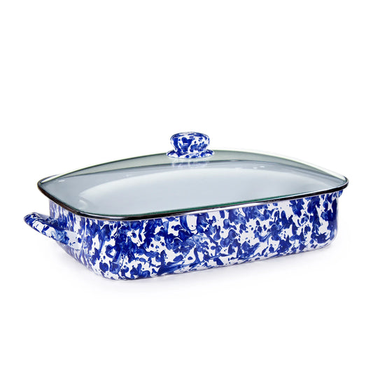 CB15 - Cobalt Swirl Roasting Pan  1
