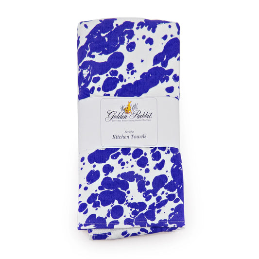 CB52 - Cobalt Swirl Kitchen Towel - Set of 2  1