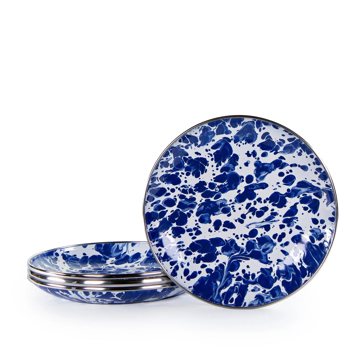 CB62S4 - Cobalt Swirl Appetizer Plates - Set of 4  1