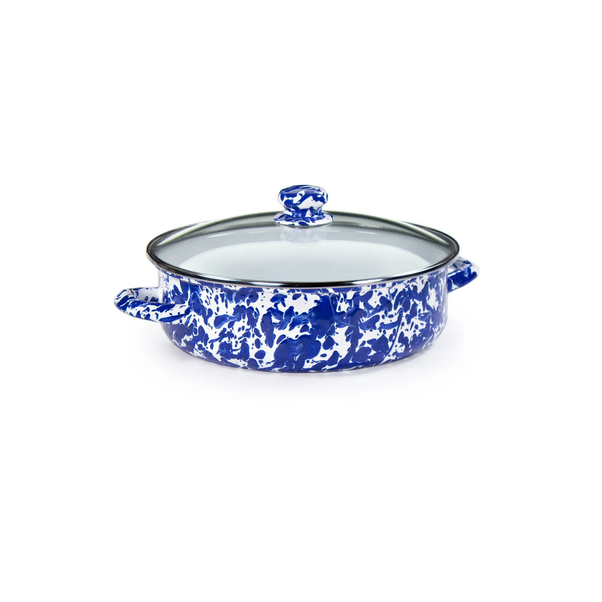 CB79 - Cobalt Swirl Small Saute Pan  1