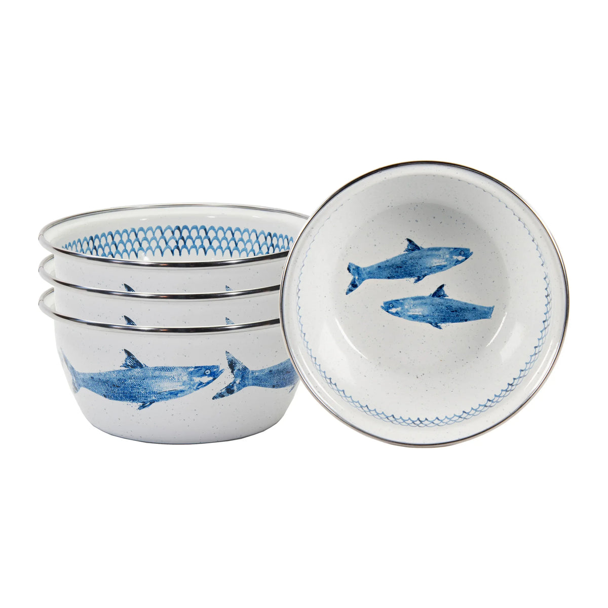 FC61S4 - Fish Camp Salad Bowls - Set of 4  1