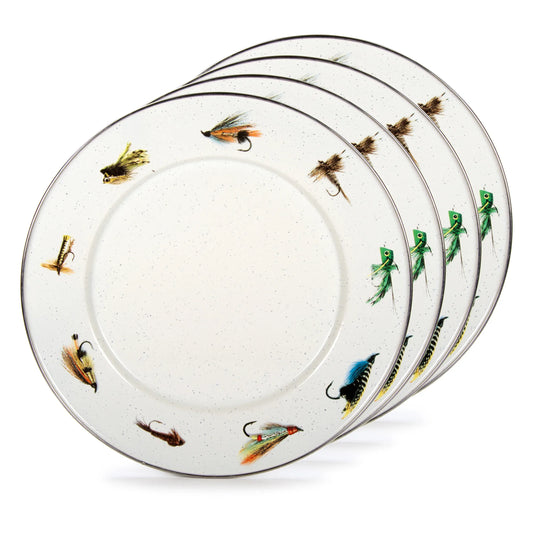 FF07S4 - Fishing Fly Dinner Plates - Set of 4  1