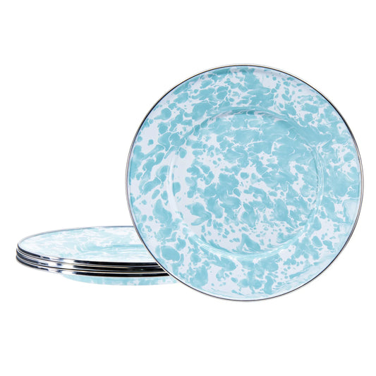 GL11S4 - Sea Glass Swirl Sandwich Plates - Set of 4  1