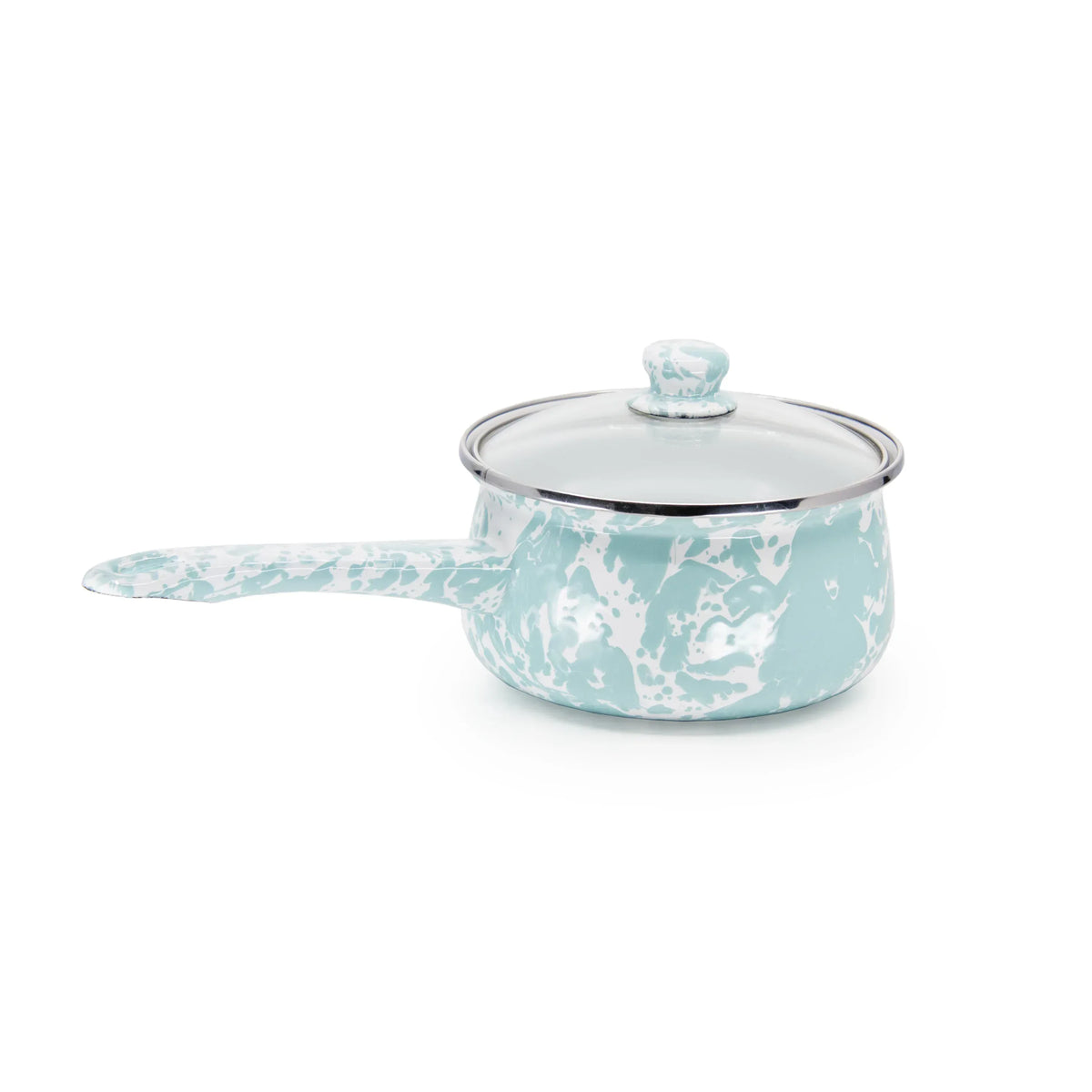GL19 - Sea Glass Swirl Sauce Pan  1