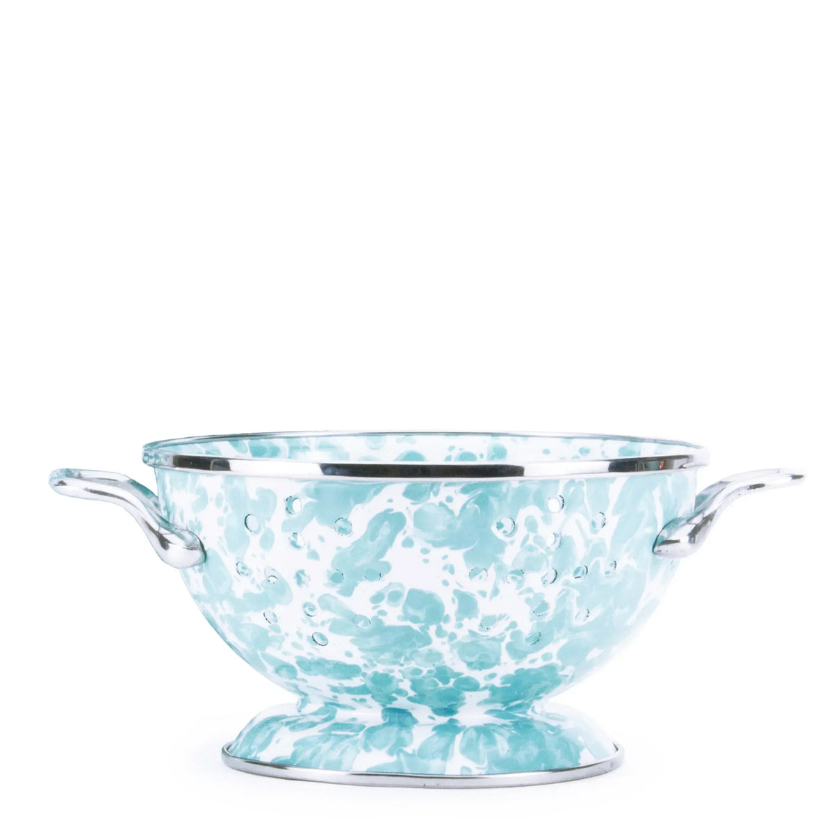 GL24 - Sea Glass Swirl Petite Colander  1