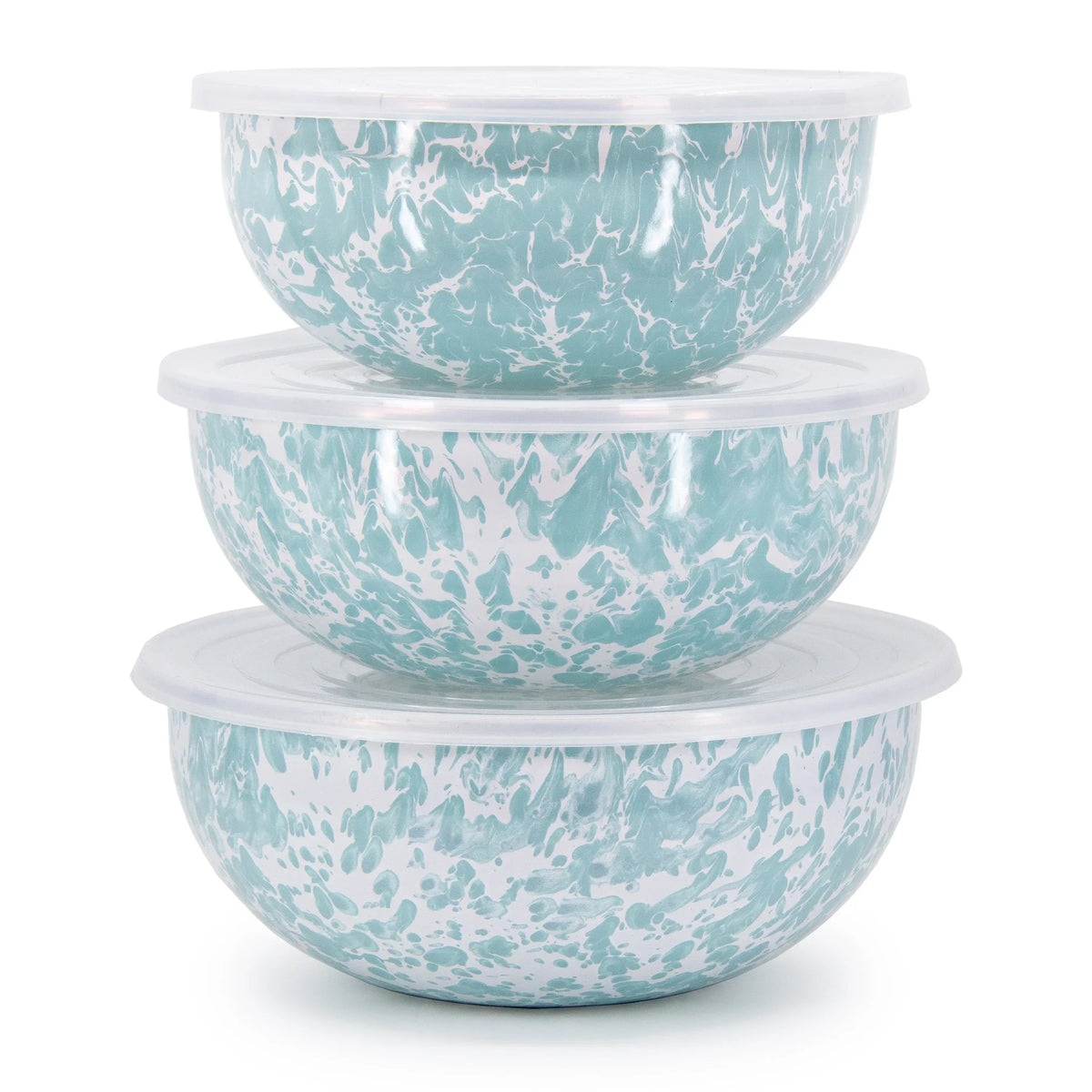 GL54 - Sea Glass Swirl Mixing Bowls  1