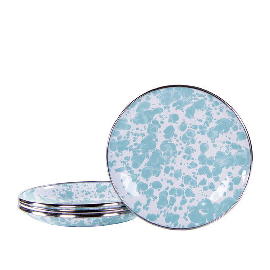 GL62S4 - Sea Glass Swirl Appetizer Plates - Set of 4  1