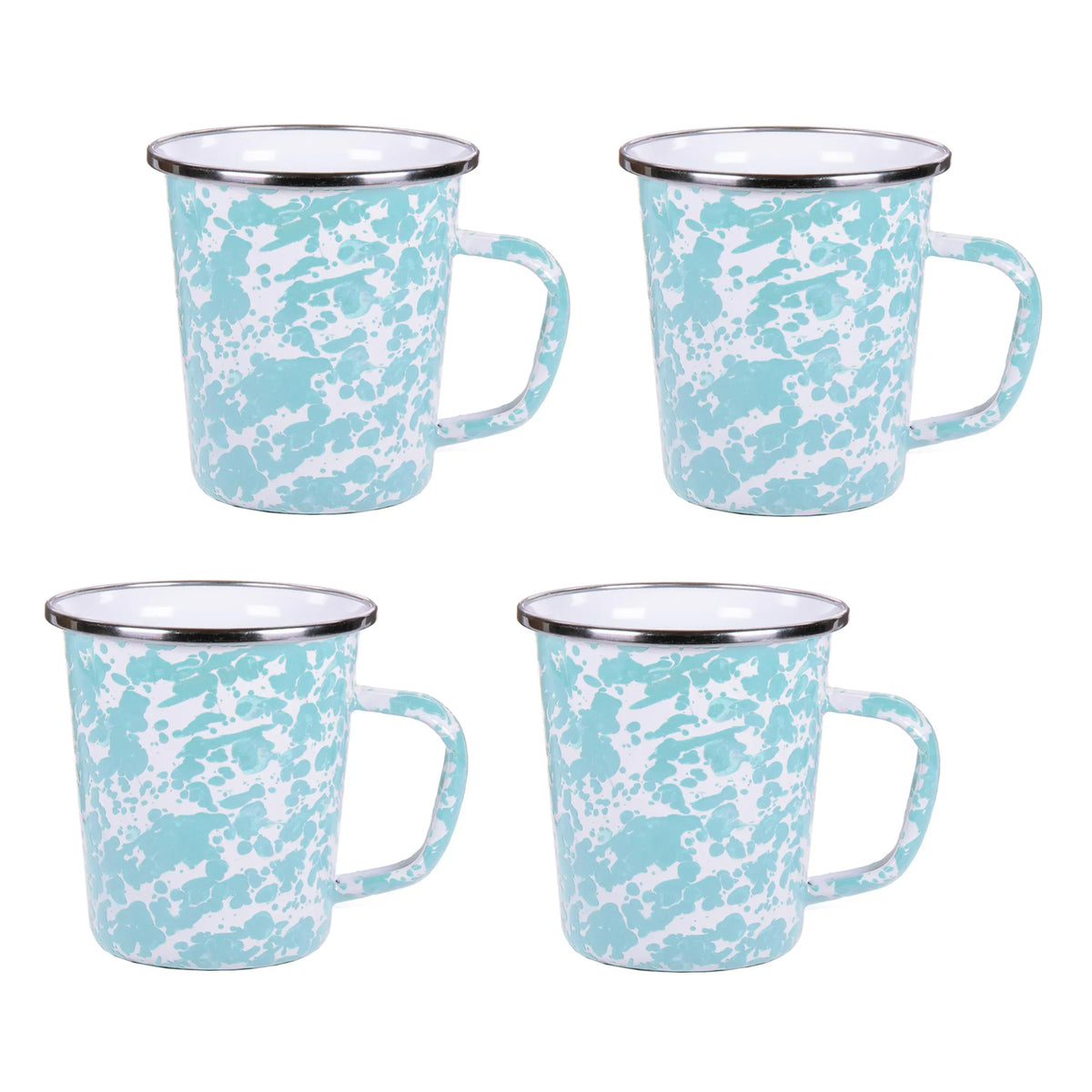 GL66S4 - Sea Glass 16 oz Latte Mugs - Set of 4  1