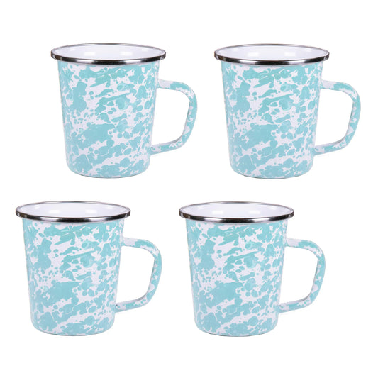 GL66S4 - Sea Glass 16 oz Latte Mugs - Set of 4  1