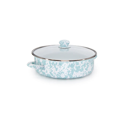 GL79 - Sea Glass Swirl Small Saute Pan  1