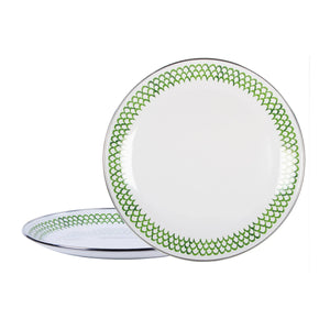 GS36S2 - Green Scallop Chargers - Set of 2  1