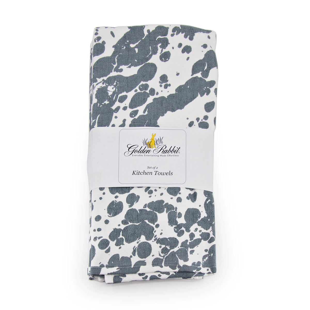 GY52 - Grey Swirl Kitchen Towel - Set of 2  1