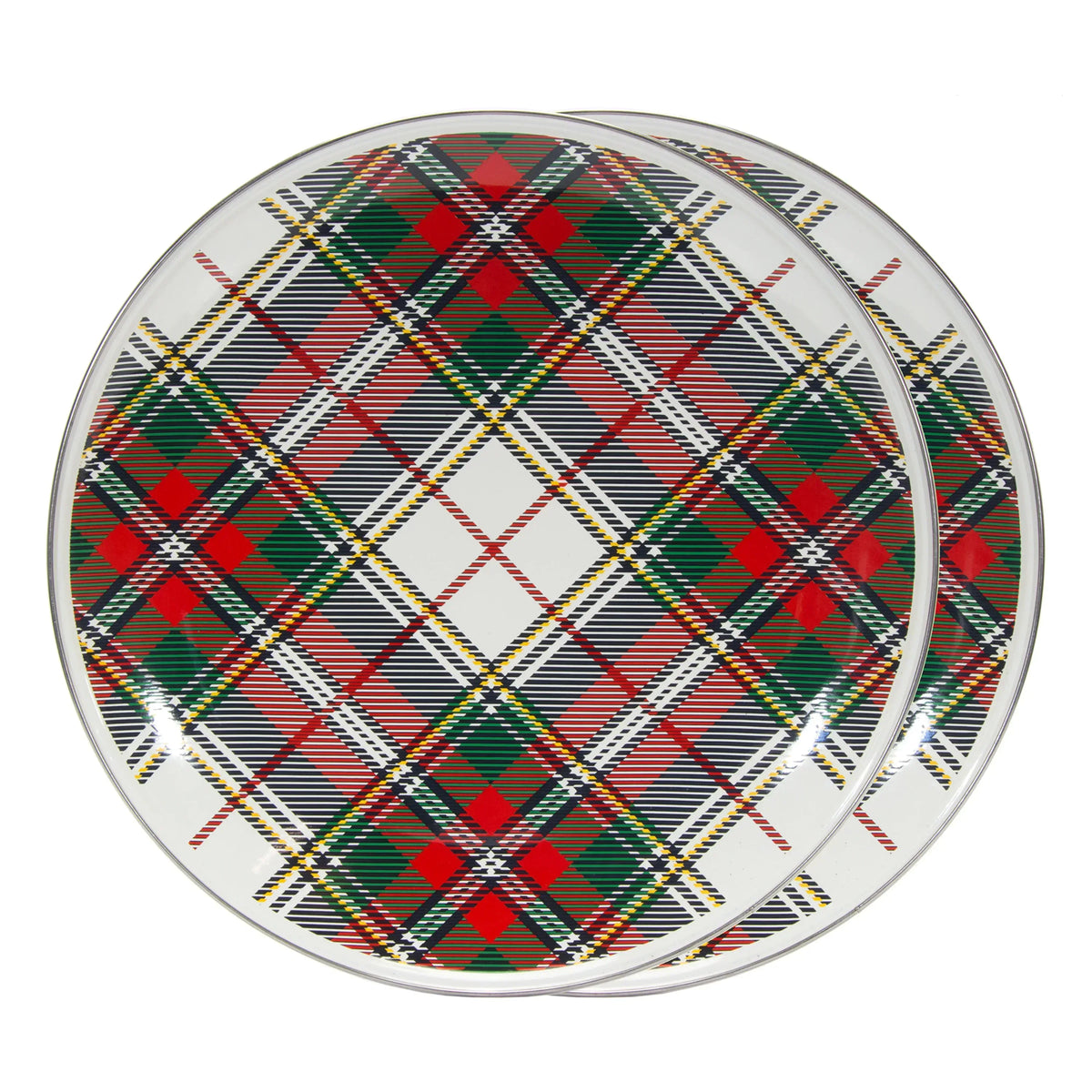HP36S2 - Highland Plaid Chargers - Set of 2  1