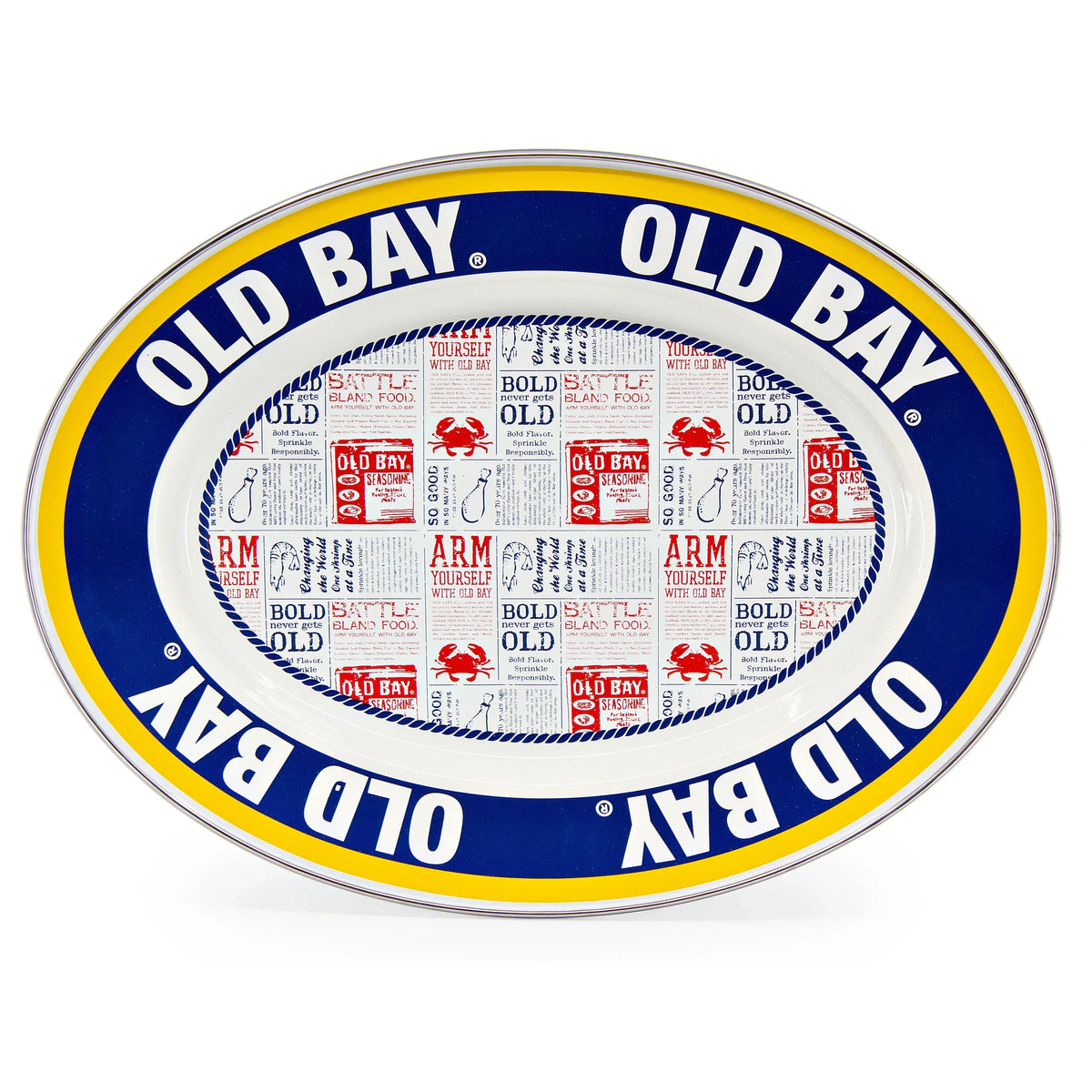 OB06 - Old Bay Oval Platter  1